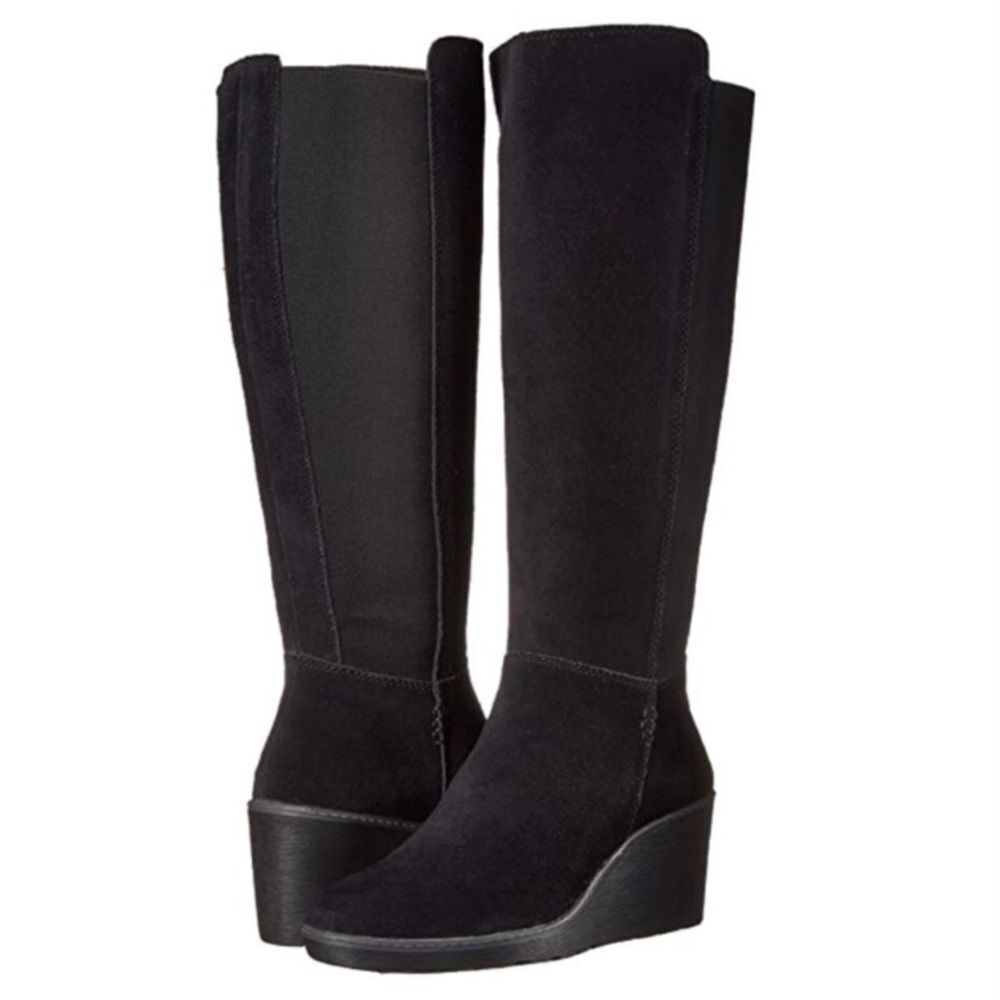 Clarks Black Heeled Boots